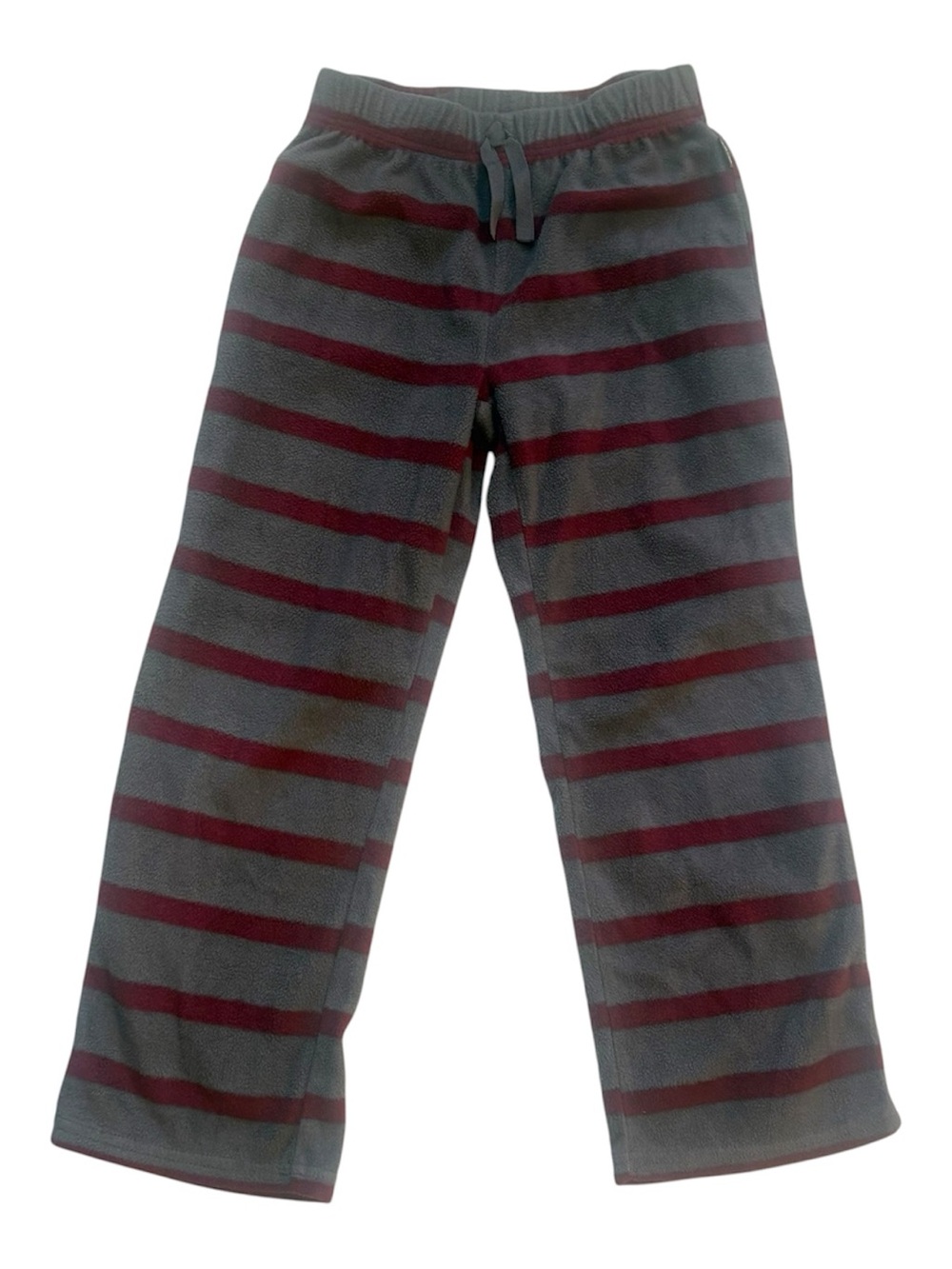 Eddie Bauer Sleepwear Bottom Fleece Pants Boys S 7/8 Striped Flame Resistant